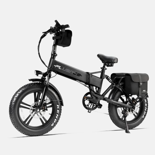 Fluence Folding Electric Bikes EB3 Black + bag